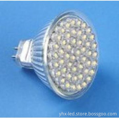 60 LEDs Gu10 LED spot light with warm color
